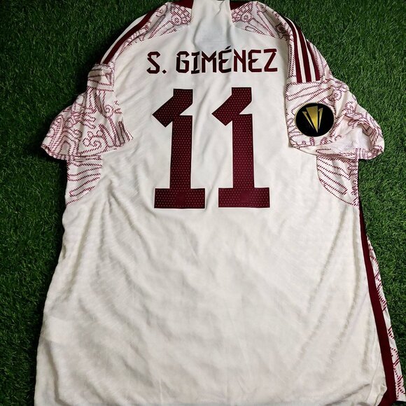 Gimenez Mexico 2022 2023 GOLD CUP Player Issue Away Soccer Jersey Shirt XL - Picture 1 of 8